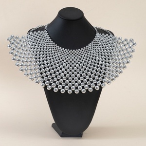 Collana di <span class=keywords><strong>perle</strong></span> finte alla moda collana con colletto intrecciato dolce - Product Image 5