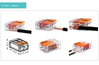 Boîte Complète de 100 Connecteurs de Fils WAGO 221-412, Bornes Parallèles, Connecteurs à Connexion Rapide – Produit Neuf Original et Authentique