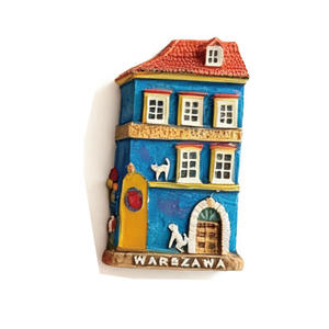Imanes de Resina Personalizados de Venta Directa de Fábrica, Casas de Una Planta en Varsovia, la Capital de Polonia, Recuerdos de Viaje en 3D - Product Image 4