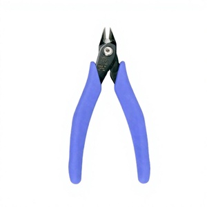 4" Mini Alloy Steel Wire Cutter <b>Tool</b> OEM Support DIY Beveled Jaw Rubber Handles Multi-Functional Diagonal Side Cutting Pliers - Product Image 3