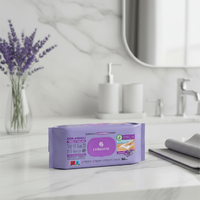 Toallitas Húmedas con Aroma a Lavanda de Alta Calidad, Suaves para la Piel, Paños de Limpieza con Aroma de Aromaterapia, Toallitas Desechables