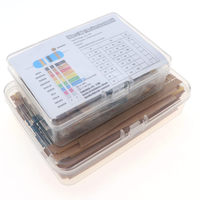 300/600pcs 1% Resistor Set Resistance 1/4W Metal Film Resistors Kit 10Ohm ~1M Ohm 30Values Electronic Components Kit