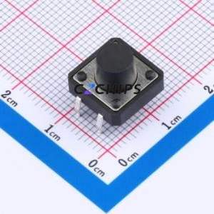 TC-1103-A-I Tactile Switch Through hole Component (THT) Switch Round Button 1N 12mm 12mm - Product Image 1