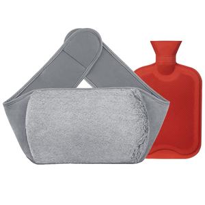 Bouteille d'eau chaude portative de flanelle avec la couverture de taille en peluche pour le soulagement de la douleur et la chaleur de main - Product Image 6