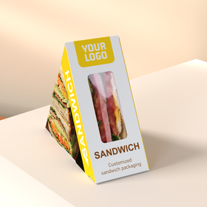 Scatole di Carta Bianca Personalizzate per Imballaggio <span class=keywords><strong>Sandwich</strong></span>, Confezioni Monouso per Pane e Dessert - Product Image 6