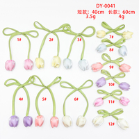 Nouvelle Arrivée Broches en forme de bourgeons de tulipes Accessoire de lanière Couleur et logo personnalisables Installation facile Design tendance pour coques de téléphone portable