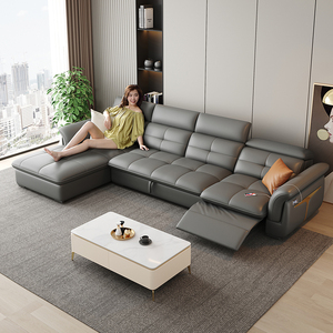 Canapé de salon multifonctionnel pliable en similicuir, inclinable, moderne et peu encombrant, personnalisé, nouvelle collection 2026 - Product Image 6