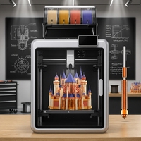 Imprimante 3D automatique K2 Pro Combo nouvelle génération, impression multicolore, haute vitesse, format compact, utilisation en laboratoire, prototypage, 350x350x350mm
