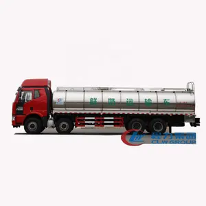 8X4 12 wheels Farm Pick-up Milk Tank Transport Vehicle 4500 Gallons 16800 Liters Insulation Fresh Milk Trucks