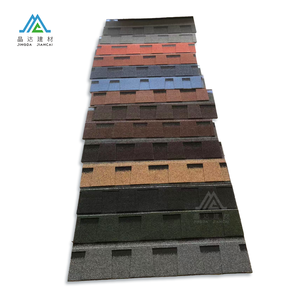 Matériaux de toiture résidentiels imperméables et coupe-vent composites, bardeaux d'asphalte multicolores - Product Image 3