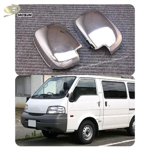 MOSUN ตัวครอบกระจกมองข้างโครเมียมสีดำ,ABS สำหรับ Mazda Bongo 1999-2000