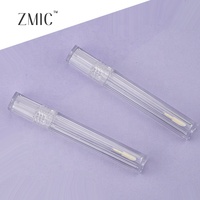Tubes de brillant à lèvres transparents de 6 ml, tubes carrés minces vides pour brillant à lèvres, contenants en plastique transparent pour rouge à lèvres liquide et blush, vente en gros
