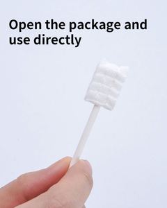 Limpiador de Lengua Manual para Bebés, Hisopos de Algodón, Paquete de 50 Unidades, para el Cuidado Bucal de Recién Nacidos e Infantes - Product Image 6