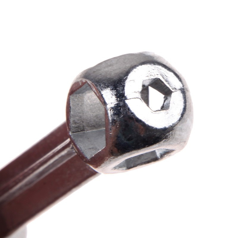 Chiave Esagonale A Forma Di Osso 10 In 1 - 6-15 Mm, Portatile In Lega Di Zinco, Antiruggine Per Riparazione Bici