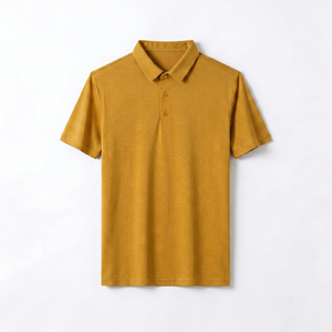 เสื้อโปโลผู้ชายผ้าฝ้ายผสมระบายอากาศดี แขนสั้น คอปกคลาสสิก สวมใส่สบาย เหมาะสำหรับใส่ทำงาน ตีกอล์ฟ หรือใส่ลำลองในฤดูร้อน - Product Image 1