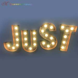 IP68 extérieur acrylique signe géant lettres d'amour illuminé mariage chapiteau lumières grande <span class=keywords><strong>lettre</strong></span> 'Marry Me' ampoule voiture publicité - Product Image 4