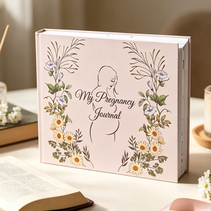 Livre souvenir pour bébé en gros, couverture rigide A4, journal de grossesse, cadeaux pour jeunes mamans, 96 pages, enregistrement des étapes importantes, vente en gros - Product Image 1