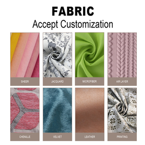 Chất Lượng Cao Biểu Tượng Tùy Chỉnh Kích Thước Rèm Cửa & Valances Phòng Khách Hoặc Phòng Ngủ Rắn Màu Xanh Màn Rèm Vải Rèm Cửa - Product Image 5