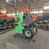 Compacte Presse à balles agricole robuste, Mini ensacheuse de foin sous vide, Enfardatrice de foin ronde avec cerclage