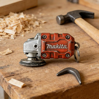 Accessoire porte-clés inspiré de Makita, design mini-meuleuse 2-en-1, pour ouvrir les bouteilles, outil compact pour un usage quotidien à la maison