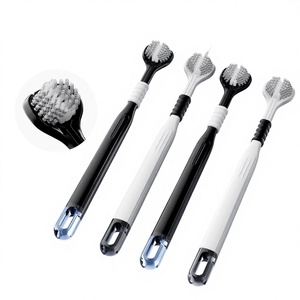 Brosse à dents manuelle coréenne à trois faces pour adultes, poils souples, soin des <span class=keywords><strong>gencives</strong></span>, nettoyage domestique, emballage carton haut de gamme, authentique - Product Image 1