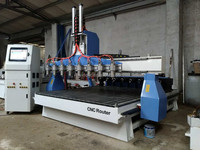 Machine à graver 3D, cnc 1530 1830, 8 têtes, 4 axes, 8 têtes, appareil de gravure du bois