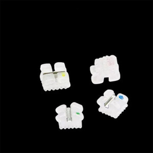 Matériel <span class=keywords><strong>dentaire</strong></span>, brackets en céramique orthodontiques, mini-brackets Mbt / Roth 022, brackets invisibles - Product Image 4