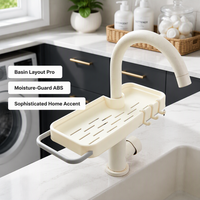 Support de rangement détachable pour robinet d'évier, égouttoir ventilé pour éponge et savon