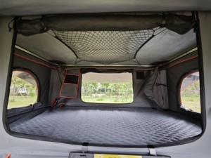 Tienda de campaña de techo rígida de plástico ABS para cuatro estaciones, de apertura automática rápida, con cubierta de coche Oxford y cabina de una habitación. - Product Image 2