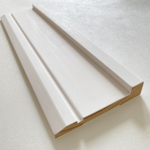 Modern Primed Solid Pine Wood Baseboard Trim with <b>LED</b> <b>Lights</b> Durable Eco-Friendly Moisture Proof for Hotels Hospitals Wholesale - Product Image 3