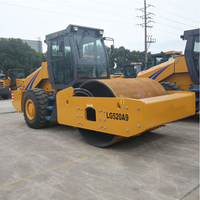 Compacteur vibrant à tambour unique Lonking CDM520A9 de 20 tonnes avec transmission hydroélectrique et cabine climatisée