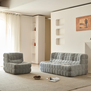 Sofás de compresión de sofá de combinación de tela moderna, embalaje en caja, sofá comprimido para sala de estar - Product Image 4