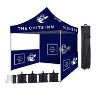 Tentes d'extérieur extensibles pour salons professionnels Chapiteau publicitaire personnalisé Tente tissu imperméable 10x10 Tente pop-up à baldaquin