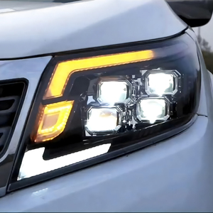 Luces delanteras de coche para <span class=keywords><strong>Nissan</strong></span> Navara 2015-2023 montaje de faros automáticos actualización alta configuración LED 4 accesorios de lente de proyector - Product Image 2