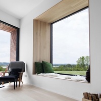 Ventanas Fijas Modernas Resistentes a Huracanes a Precio de Fábrica con Malla de Acero Inoxidable y Aprobación de Miami-Dade para Uso Exterior en Zonas Costeras