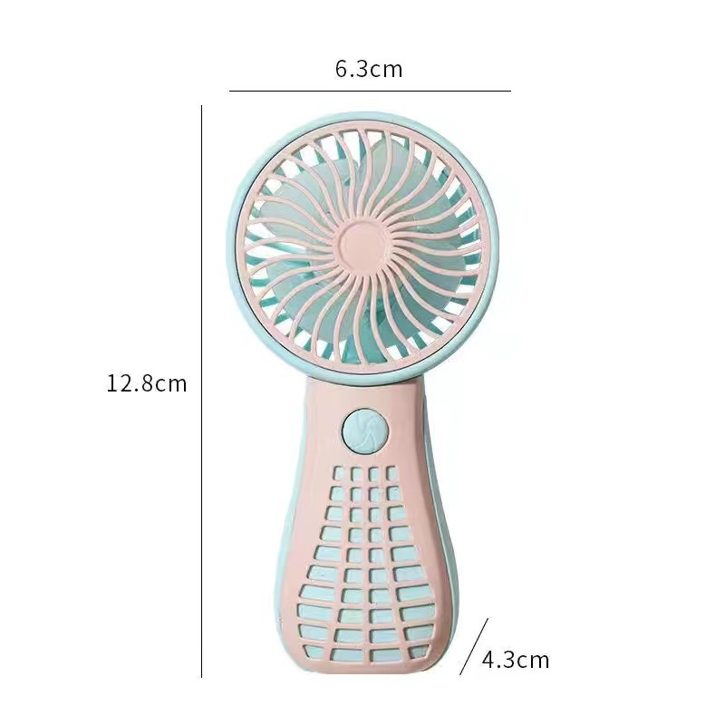 Ventilador pequeño Z9 rosa - Caja en inglés