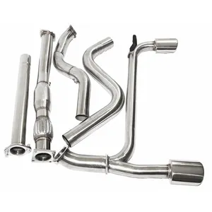 Stainless Steel Dual Oval Muffler Tip Catback Exhaust & Pipe for 03-05 Dodge Neon SRT-4 2.4T