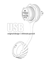 Konektor Kabel Tahan Air Lshitech Industrial M20.8mm USB 2.0 Male Female untuk Pengisian Daya dan Transmisi Data untuk Penerbangan