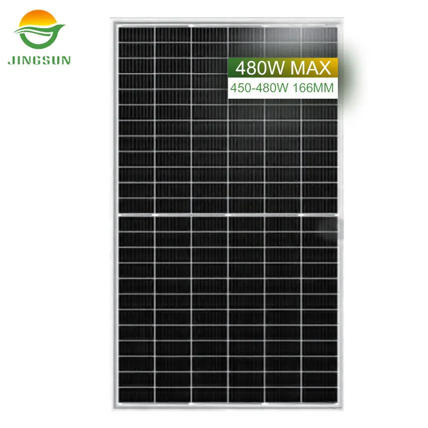Jingsun सबसे अच्छी कीमत मोनो 166mm 450W 455W 9/10BB 144 आधा सेल सौर पैनल की कीमतों