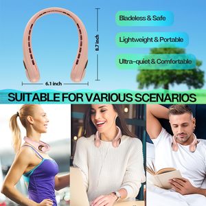Nuevo Ventilador Portátil de Cuello USB de Alta Velocidad de 4000 mAh, Ventilador Recargable con Batería, Ventilador de Refrigeración para Viajes al Aire Libre - Product Image 6