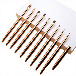 Stylo de traçage pour nail art en métal, gel UV, outil de dessin et de sculpture 3D - Product Image 1