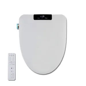 Factory Direct sale Elongated Smart Toilet Seat With Electronic Heated And Warm Air Dryer Functions