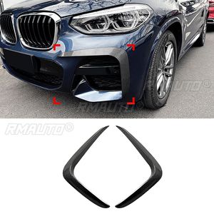 สำหรับ BMW X3 X4 G01 G02 M Sport 2018-2021 สปอยเลอร์กันชนหน้า ฝาครอบไฟตัดหมอก แอร์ไนฟ์ สปลิตเตอร์ ชุดแต่ง - Product Image 1