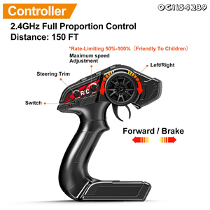 سيارة بتحكم عن بعد كبيرة رائعة 36 كم/ساعة طراز سيارة بالتحكم عن بعد 4x4 عالية السرعة للطرق الوعرة للبالغين بسرعة عالية مع جهاز تحكم عن بعد رباعي الحركة للبيع الأكثر مبيعًا - Product Image 6