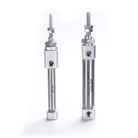 Cylindre AIRTAC PB6/10*5X10X15X20X25X30X35/40X45X50SUR cylindre pneumatique d'origine en acier inoxydable