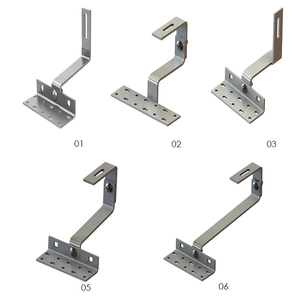 Crochet pour toit en tuile en acier inoxydable facile à installer, double système de montage solaire réglable, vente en gros - Product Image 4