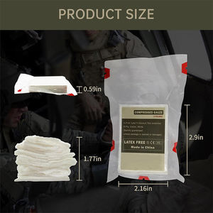 Bantalan kasa hemostatik katun lipat Z, pembalut luka darurat taktis - Product Image 2