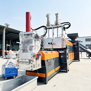 Granulator for PVC ABS Nitrided Anti-Wear Single Screw Stainless Heating Water Extruder <b>Cooling</b> Barrel <b>Jacket</b> Tower Matched - Product Image 4