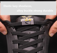 Baskets pour enfants et adultes, lacets élastiques sans attache, lacets plats sans attache avec boucles en métal pour baskets