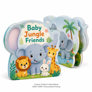 Impression personnalisée <span class=keywords><strong>de</strong></span> livres cartonnés bilingues pour enfants, pages en carton rigide couleur pleine pour l'apprentissage précoce des langues chez les tout-petits - Product Image 1